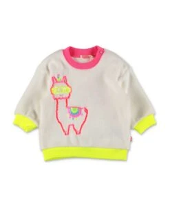 Billieblush Felpa Bianca In Pile Baby Girl