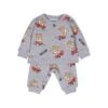 Grey Tracksuit With Moschino Toy Print In Cotton Baby