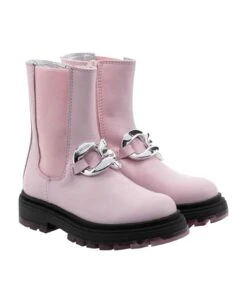 Monnalisa Pink Boots Girl .