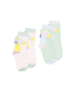Stella McCartney Kids Set 2 Pairs Of Rainbow Unicorn Fringe Socks