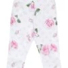 Monnalisa White Leggings Baby Girl