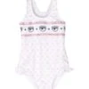 Chiara Ferragni White Swimsuit Baby Girl